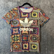 Adidas Shirt Mens Small Colorful Aztec Tribal Beach Vacation Lightweight - £10.89 GBP