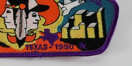 Vintage Sam Houston 1990 Texas Purple Border BSA Boy Scout Shoulder Patch - £9.34 GBP