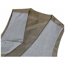 Men's RENOIR Vest Wool 140's Adjustable, Two Pockets 508-5 Lt Gray image 4