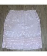 Pink bottom tier slit back skirt barbie core A line Knee lenght zipper  - €12,77 EUR