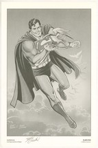 History of the DC Universe Curt Swan Superman Art Print SIGNED by Jerry Ordway - £31.72 GBP