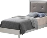 Glory Furniture Primo Twin Panel Bed in Silver Champagne - £354.59 GBP