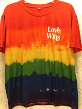 &quot;LOVE WINS&quot; Tie-dye Unisex Adult 2XL T-Shirt - $16.70