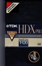 VHS TDK video tape T-120HD-X Pro - High-Quality VHS Tape - £4.30 GBP