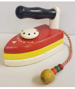PLAYSKOOL Vintage 50s/60s WOOD BLOCK IRON Preschool Kids Toy WITH ORIGIN... - £21.92 GBP