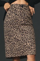 Anthropologie Maeve Collette Skirt Small Animal Print Fitted Knee Length - £29.76 GBP