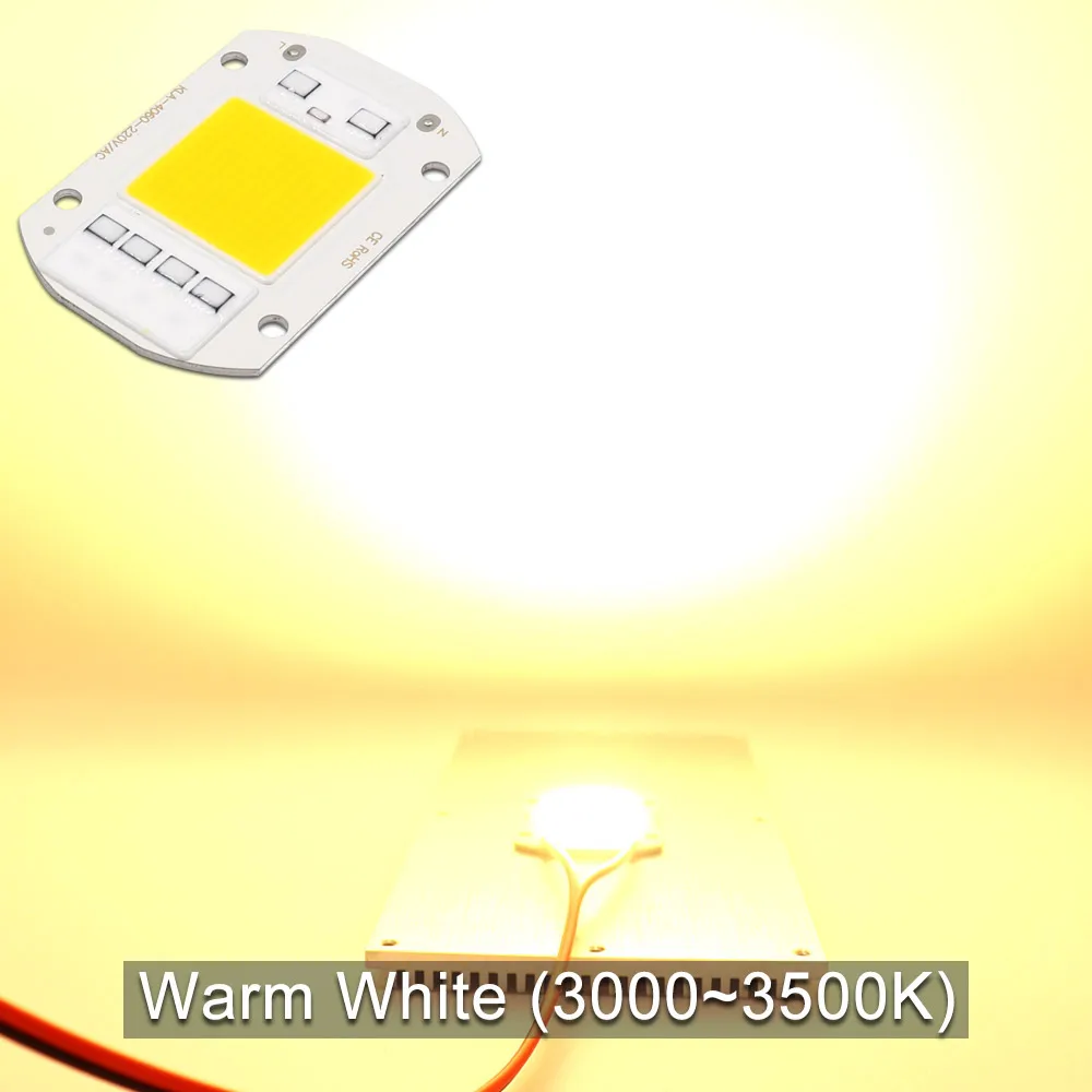 Rless smart ic ac 110v 220v full spectrum cob led light chip for floodlights plant grow thumb200