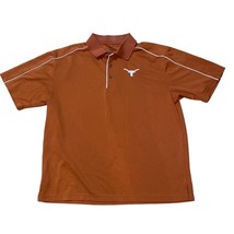PGA Tour University of Texas Austin Longhorns Vintage Polo Shirt Orange XL - £18.90 GBP