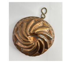 Vintage Copper Swirl Jelly Mold with Brass Loop – Tin Lined Kitchen Wall... - €21,25 EUR