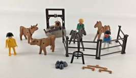 Playmobil Wild Wild West Cowboy Western with Bull Well Playset Lot Vintage 2004 - £31.11 GBP