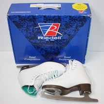 Riedell Women&#39;s or Girl&#39;s Opal 110 Total Competition White Figure Skates size 4 - £55.87 GBP