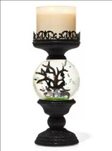 Bath Body Works Halloween Light Motion Water Globe Ghost Pedestal Candle Holder - £103.90 GBP