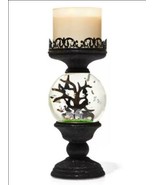 Bath Body Works Halloween Light Motion Water Globe Ghost Pedestal Candle... - £102.21 GBP