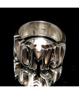 Sterling silver Biker ring Nomad One word Bold letters high polished 925... - $102.13 CAD