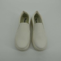 JABASIC Women White Casual Sneakers Shoes Slip On Flats Size 8 - £18.68 GBP