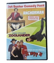 Gut Buster Comedy Pack DVD  Ben Stiller  Woody Harrelson Will Ferrell Zoolander - $5.53