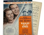 Theres Something In The Air VTG 1936 Sheet Music from Banjo On My Knee S... - £7.05 GBP