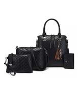 4-Piece PU Leather Bag Set with Tassel Detail - $643.06 MXN