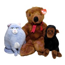 Plush Beanie Babies Chloe 2018 + Congo the Gorilla 1996 + TaffyBear Bear 1999 - £21.95 GBP