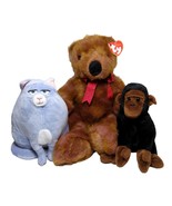 Plush Beanie Babies Chloe 2018 + Congo the Gorilla 1996 + TaffyBear Bear... - £22.31 GBP