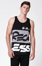  MEN&#39;S GUYS Young &amp; Reckless HD 3 Colorblock Tank Top NEW BLACK GRAY - £21.38 GBP