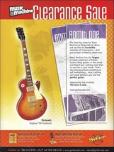 1959 Gibson Les Paul &#39;59 Sunburst Guitar Music Machine 2005 advertisement print - £3.32 GBP