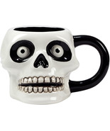 Skull 37234 Scaredy Cat 3D Ceramic Coffee Mug Tea Cup 22 oz 5.5&quot; L - $29.87 CAD