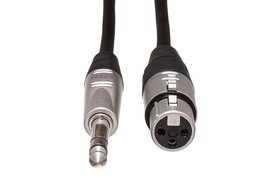 Hosa HXS-005 REAN XLR3F to 1/4&quot; TRS Pro Balanced Interconnect Cable, 5 Feet - £12.32 GBP