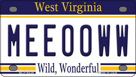 Meeooww West Virginia Novelty Mini Metal License Plate Tag - £11.92 GBP