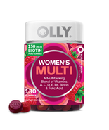 OLLY Women&#39;s Multivitamin Gummy, Vitamins A, D, C, E, Biotin, Folic Acid... - $33.99