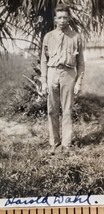 Antique 1918 Photograph Wwi Us Army Soldier Doughboy Henry Harold Dahl Parris D1 - $15.75