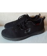 Skechers Black Work Sneakers Slip Resistant Womens Sz 8.5 Memory Foam Sh... - $33.77 CAD