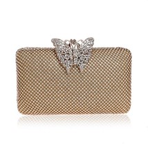 Luxury Diamond Handbag Women&#39;s Evening Clutch Bag Wedding Elegant Lady Cosmetic  - £40.62 GBP