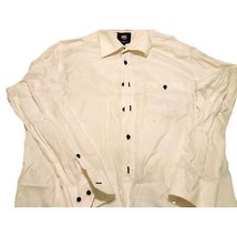 Vintage Victorinox Men`s Shirt White 100% Cotton Long Sleeve Button Down L - £23.58 GBP