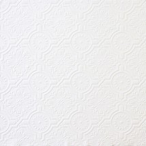 Brewster 148-32817 Victorian Tin Ceiling Paintable Wallpaper, White - £32.94 GBP