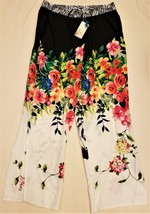 Johnny Was Floral Split Pants Sz.L Multicolor - £112.15 GBP