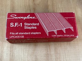 Opened Vintage Box of Swingline SF-1 Standard Staples - approx. 4500 staples - £3.79 GBP
