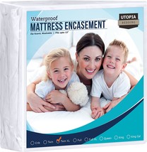 Utopia Bedding Zippered Mattress Encasement Twin Xl - Absorbent, Six-Sided - £26.72 GBP