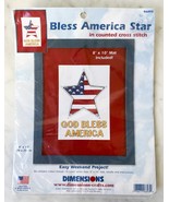Dimensions God Bless America Star Counted Cross Stitch Kit 8&quot; x 10&quot; NEW - £9.06 GBP