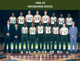 1986-87 Milwaukee Bucks 8X10 Photo Basketball Picture Nba - £3.93 GBP