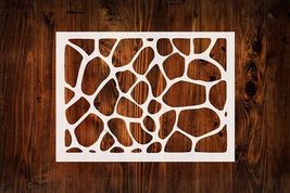 Giraffe Spots Animal Print Stencil, 11&quot; x 8.5&quot; for Art, Crafts &amp; DIY Pro... - $14.69