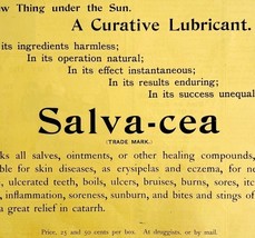 Salvacea Quack Medicine 1894 Advertisement Victorian Medical Curative AD... - $460.20 MXN
