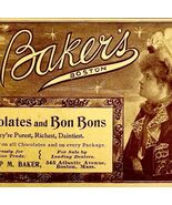 Baker&#39;s Boston Chocolate 1897 Advertisement Victorian Good Luck Moon DWFF17 - €17,15 EUR