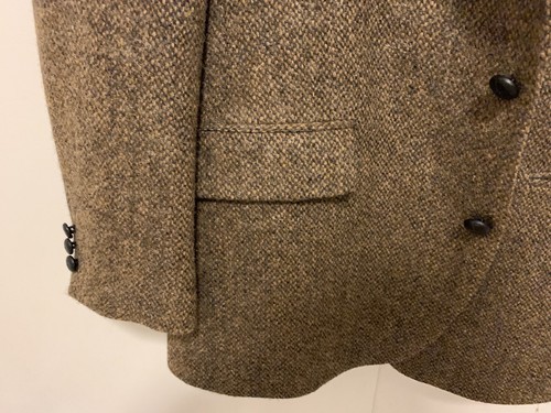 Harris Tweed Rayas Espiguilla Chaqueta Americana Hombre Talla 42 Item image 5