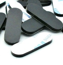 1/2&quot; x 1 1/2&quot; x  1/8&quot; Oval Shaped Rubber Feet  3M Backing  Various Package Sizes - £8.15 GBP+