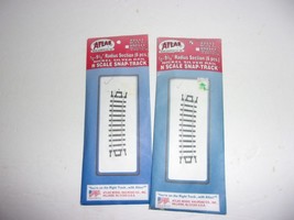 Atlas  2511 N Scale 1/2-9 3/4&quot; Radius track Nickel Silver 6pcs/pkg 2 packs - $5.98