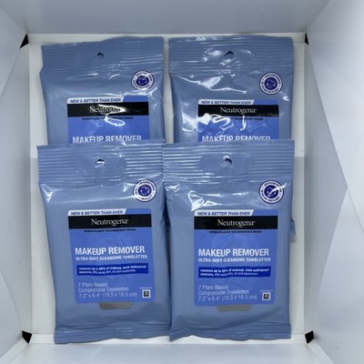 Neutrogena Makeup Remover Cleansing Towelettes Travel Pack 4 Pack 7ct Per Pack