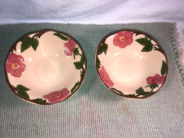 2 Franciscan 6 Inch Cereal Bowls Desert Rose Mint Set B - $9.74