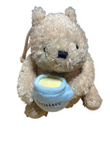 Disney Winnie The Pooh Musical Plush Classic Stuffed Teddy Bear Hunny Honey Pot - $16.82