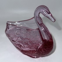 Vtg Rose Fenton Swan Trinket Dish - £15.73 GBP